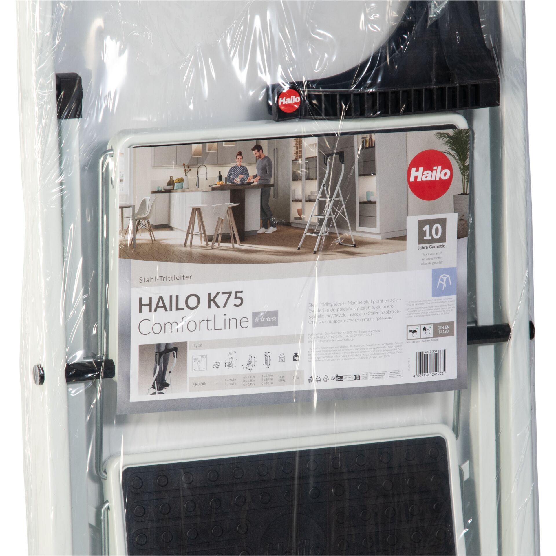 Hailo K75 StandardLine 3 Stufen Trittleiter 245095_08