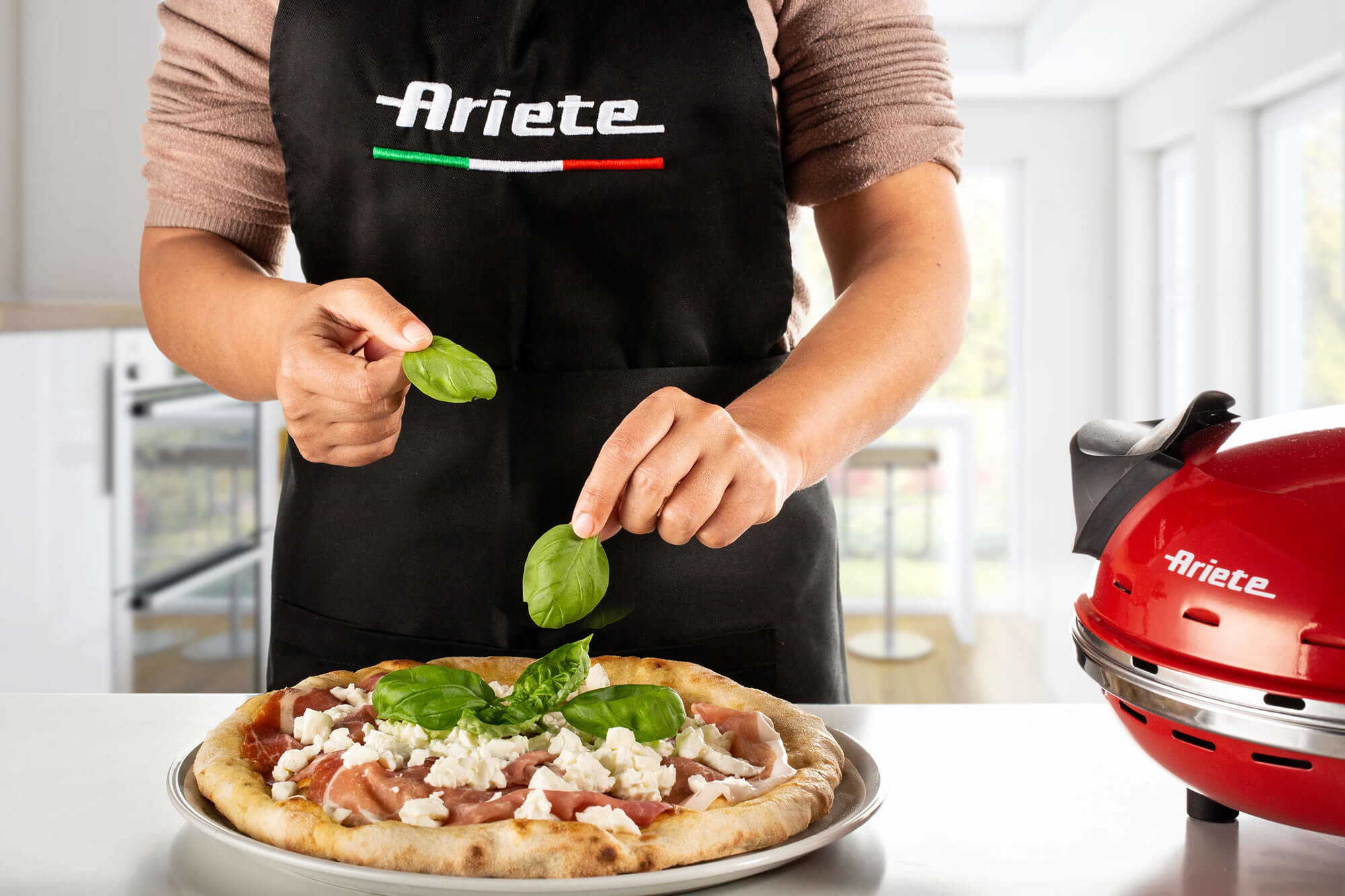 Ariete 0909 Pizzamacher/Ofen 1 Pizza/Pizzen 1200 W Schwarz, Rot