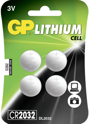1x4 GP CR2032 Lithium 3V