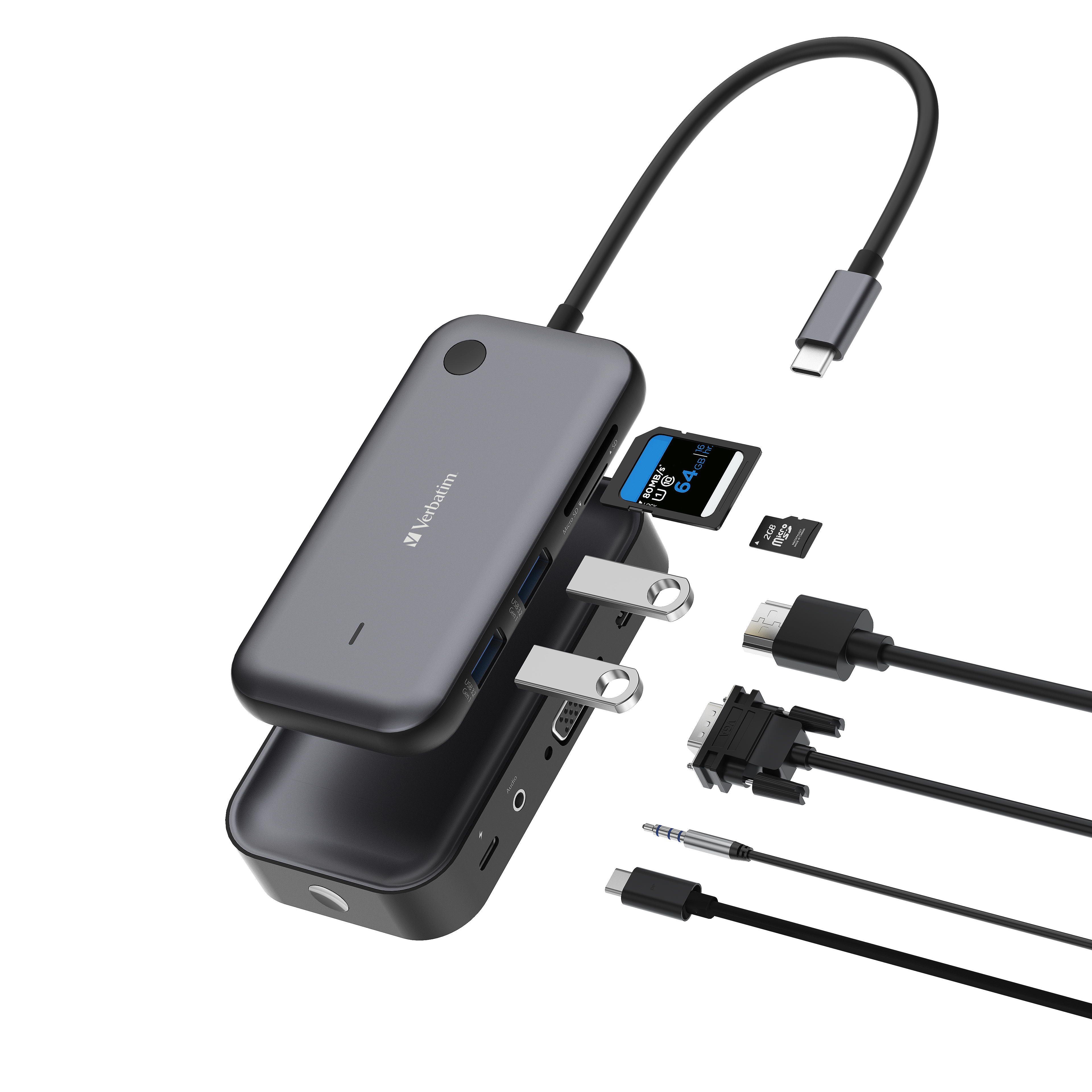 Verbatim Share My Screen USB-C Wirel.Displ.Ad. 1080P/Hub  32146 – Ansicht 3
