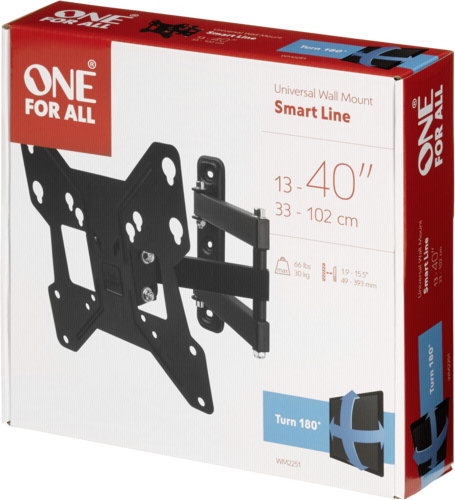 One for All TV Wandhalterung 40 Smart Turn 180