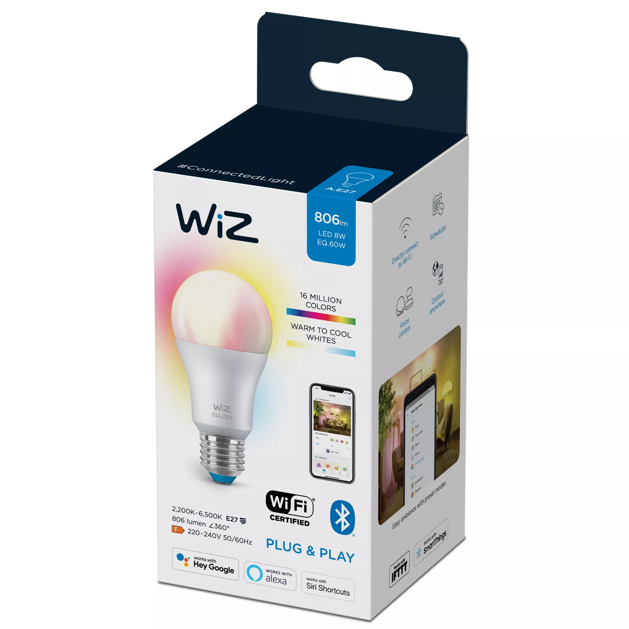Telekom Smart Home WLAN LED-Lampe E27 farbig – Ansicht 5