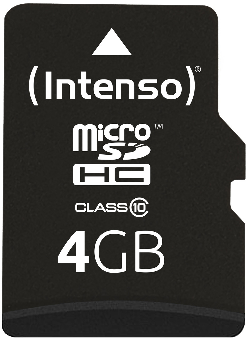Intenso 4GB microSDHC Class 10 + SD-Adapter