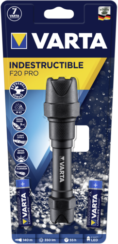 Varta Indestructible F20 Pro 6 Watt LED Aluminium 350 Lumen