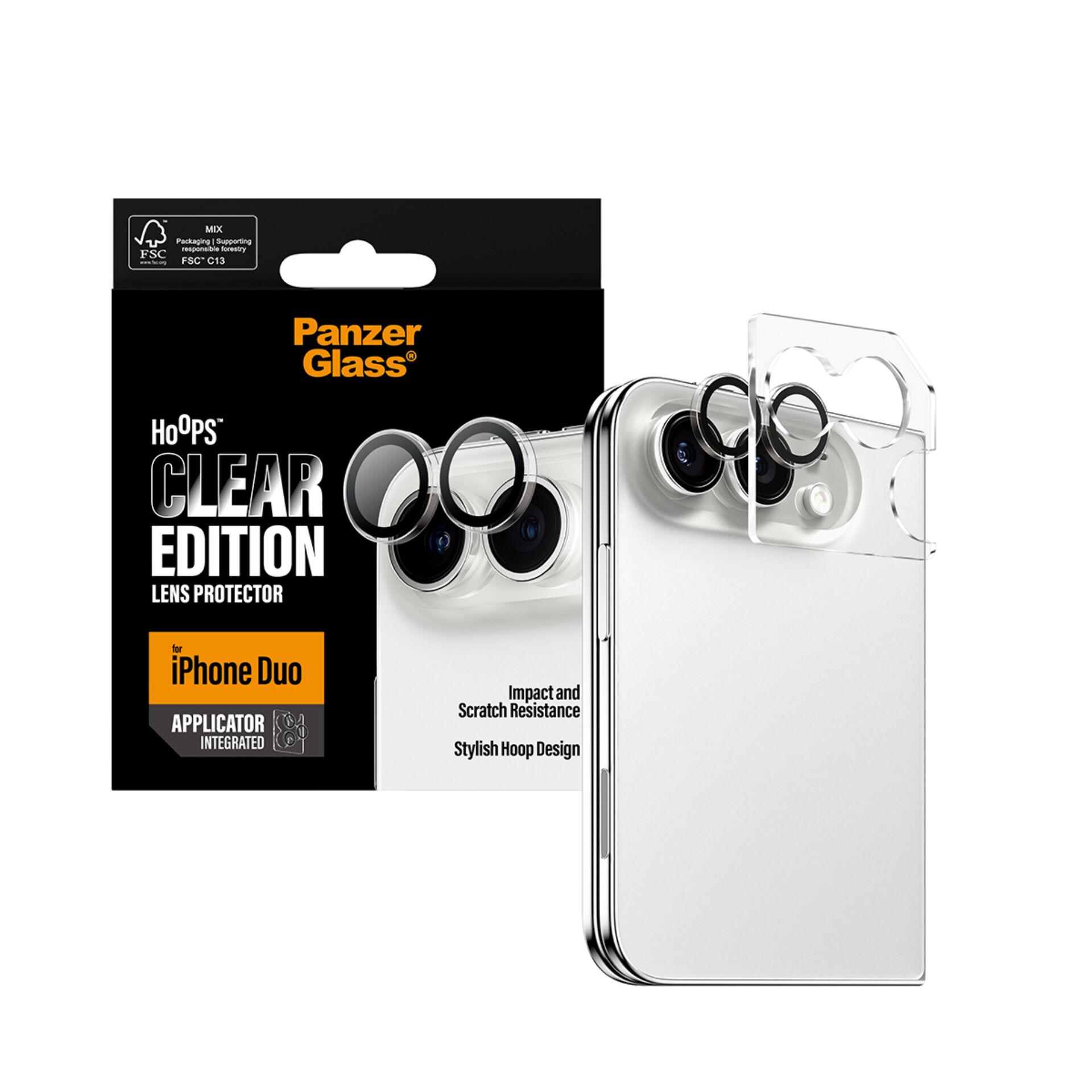 PanzerGlass Hoops Camera Lens Protector Transparent iPhone Duo 282720_02