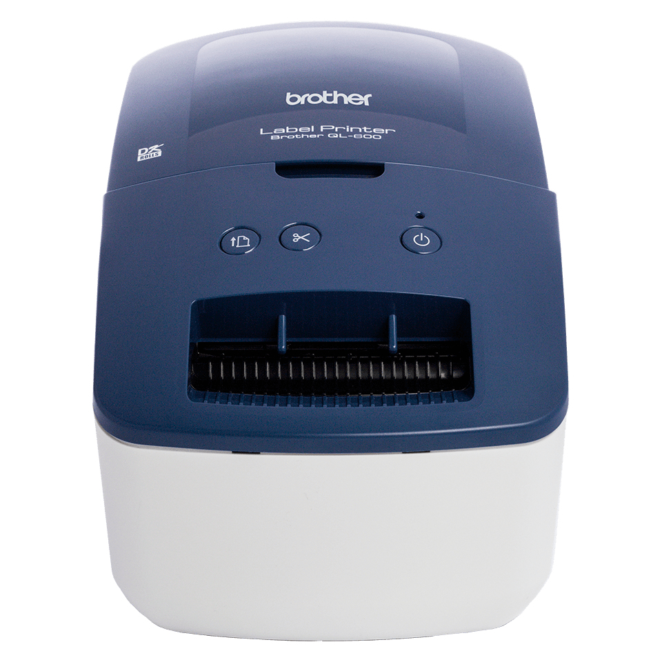 Brother QL-600B Etikettendrucker Blau – Ansicht 1