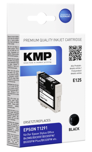 KMP E125 Tintenpatrone schwarz