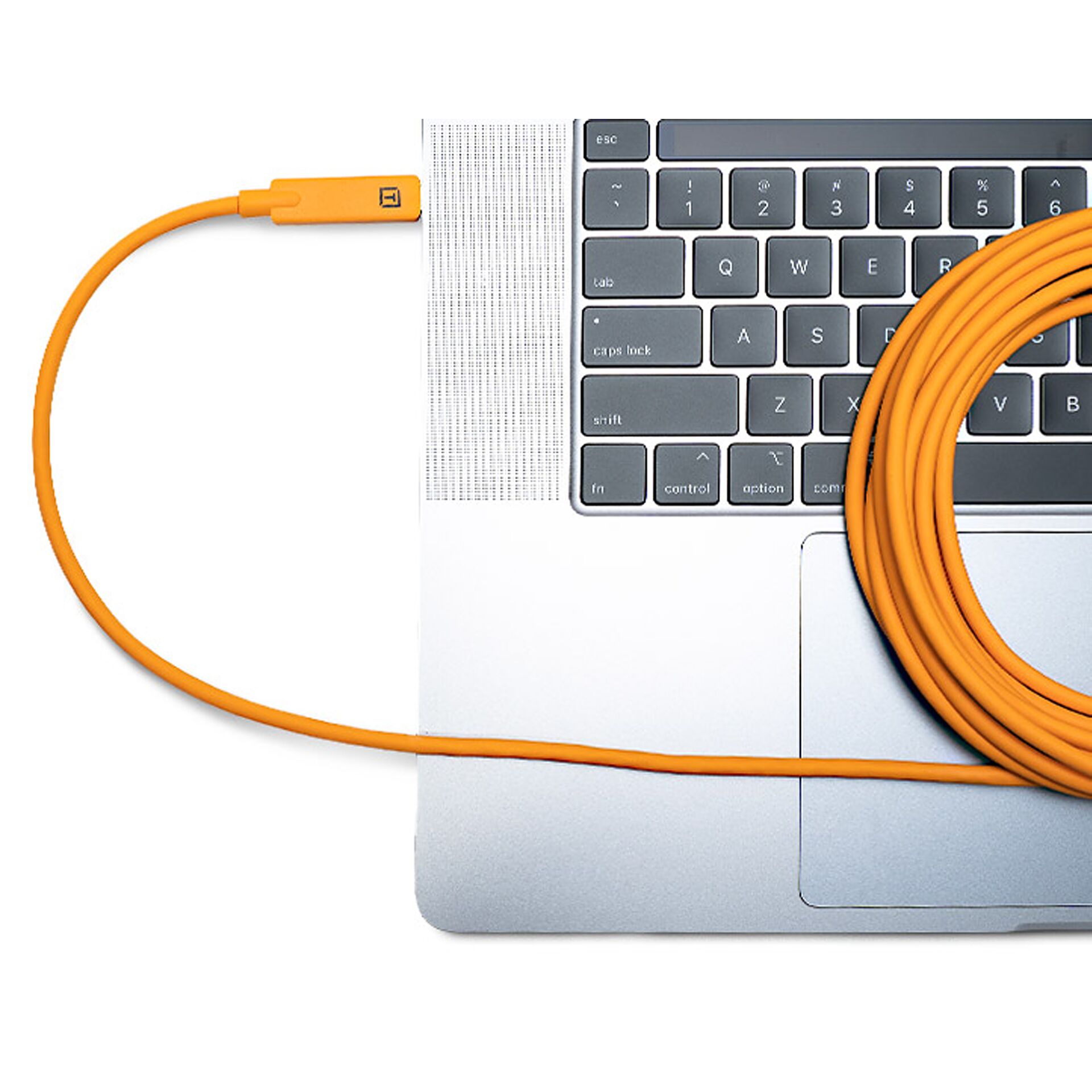 Tether Tools TetherPro USB-C auf USB-C rechter Winkel orange