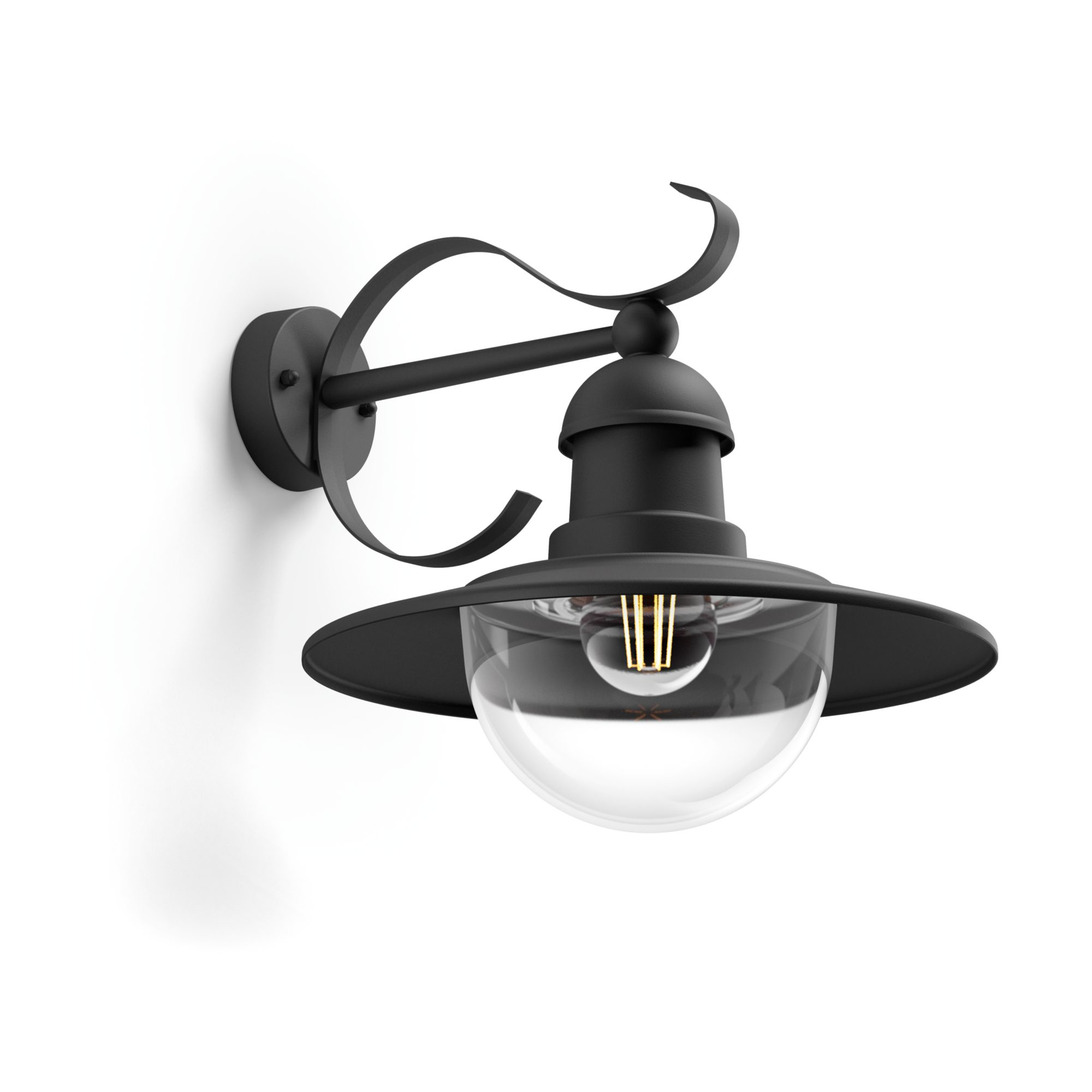 Philips Topiary Wandleuchte BE exkl LM 1x60W Schwarz 31238684_5398759370 Philips Topiary Wandleuchte BE exkl LM 1x60W Schwarz 31238684_5398759370