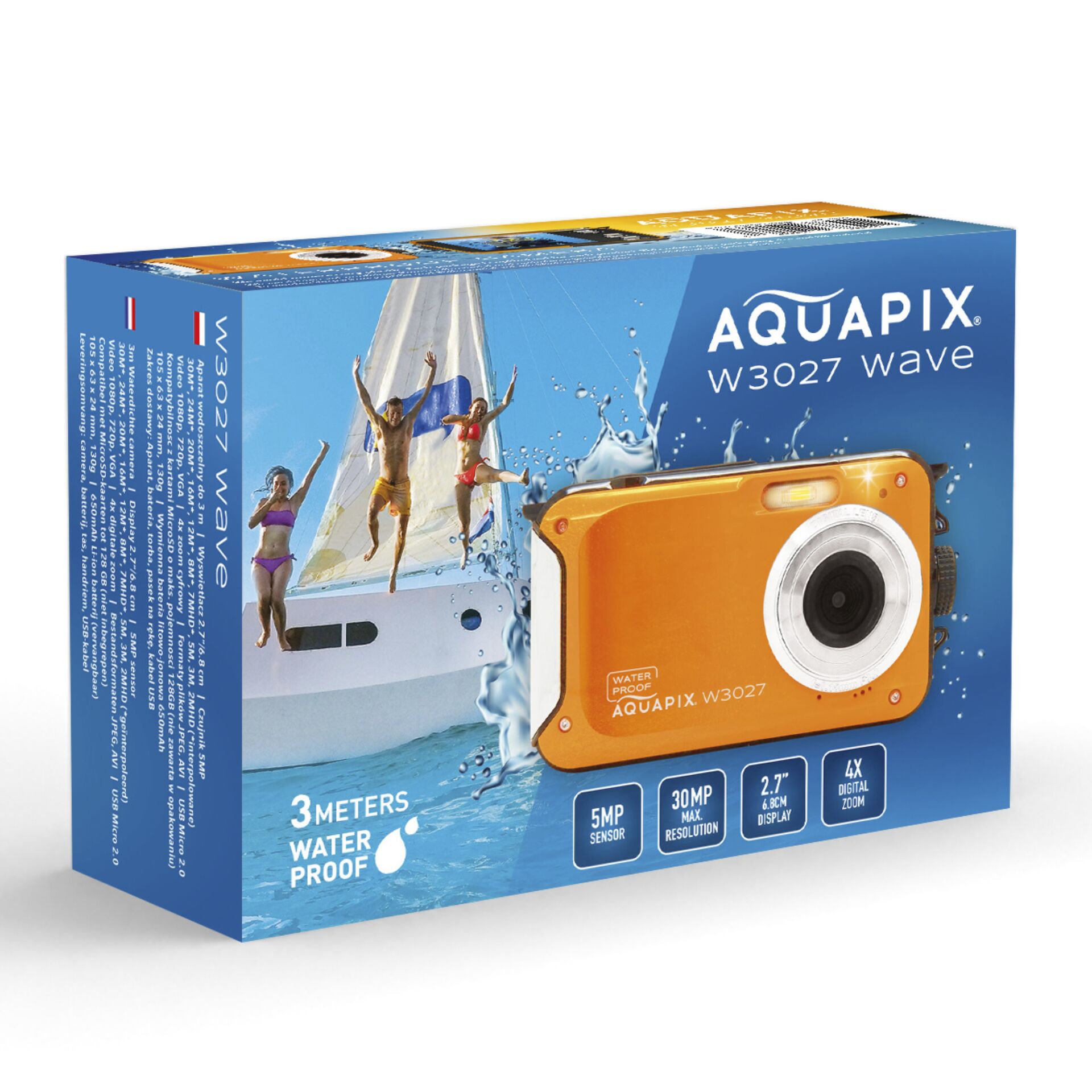 Easypix Aquapix W3027 Wave Orange 804799_03