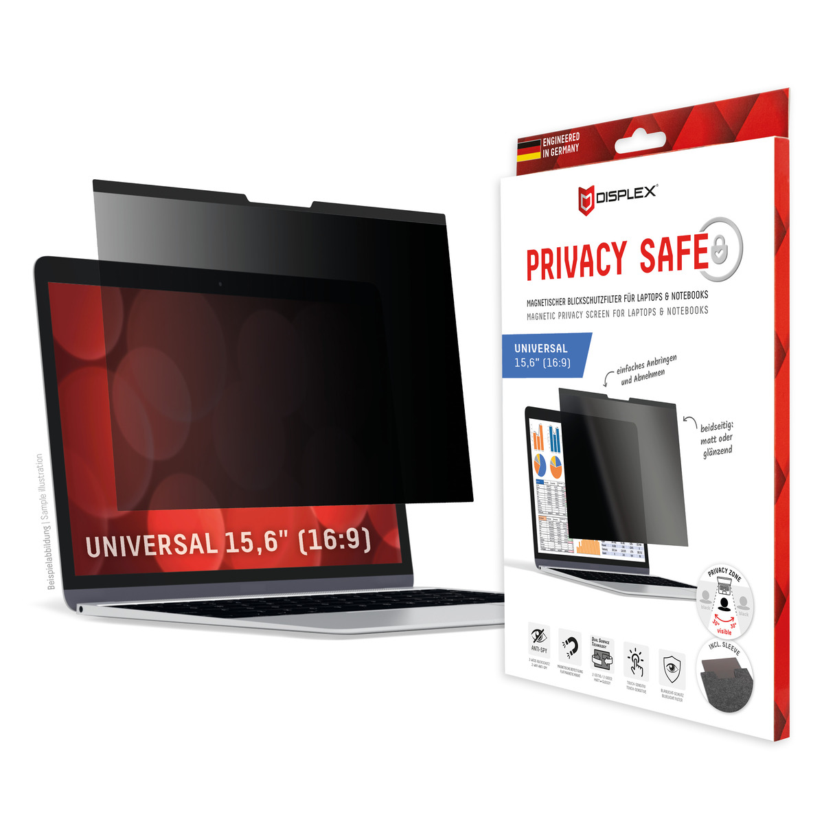DISPLEX Privacy Safe Universal 15,6", 16:9