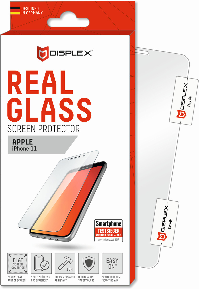 DISPLEX Real Glass für Apple iPhone 11, XR