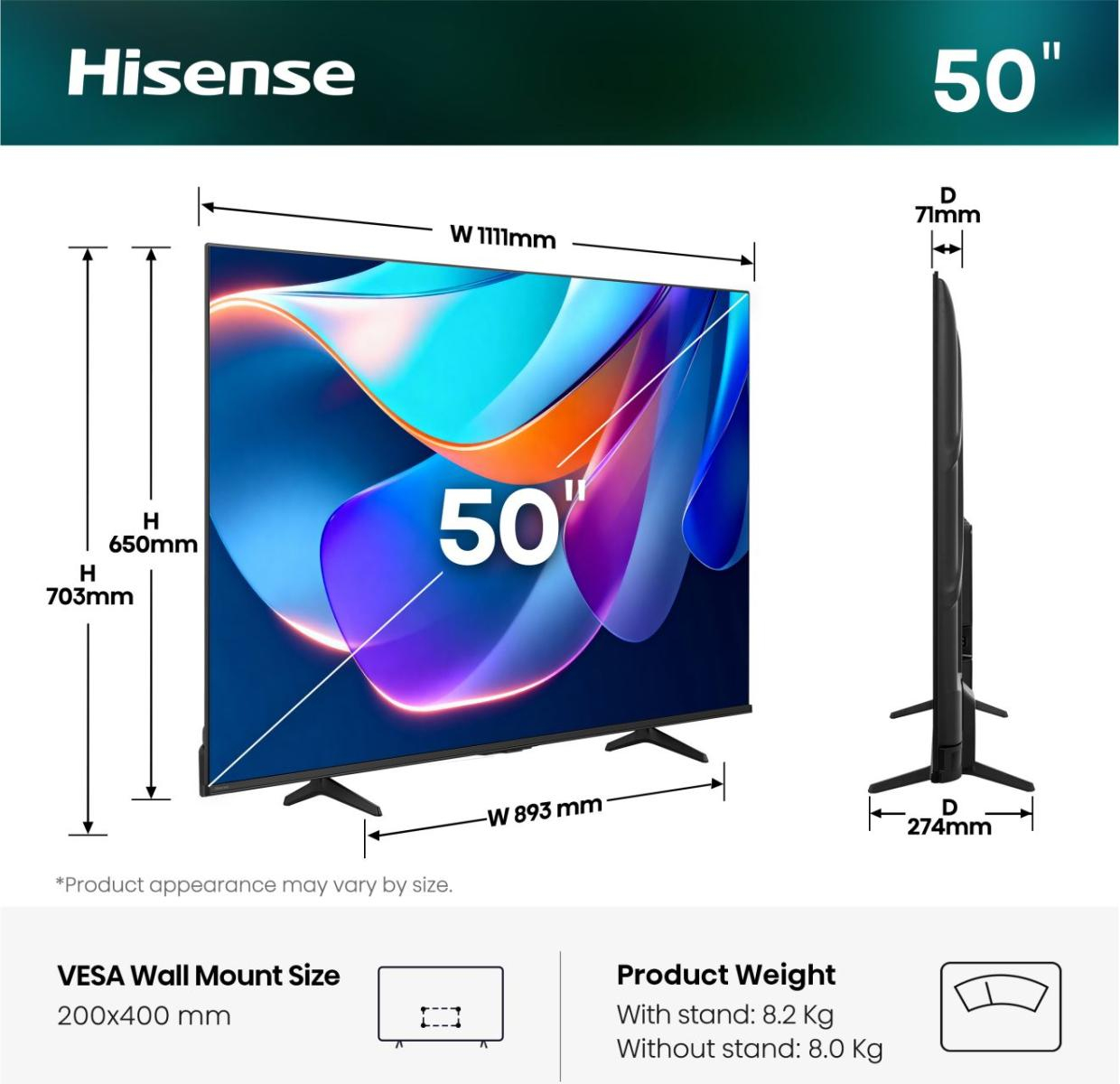 Hisense 50A6S 9c4d5daa352edd3d822f435466f7405e26b656f9