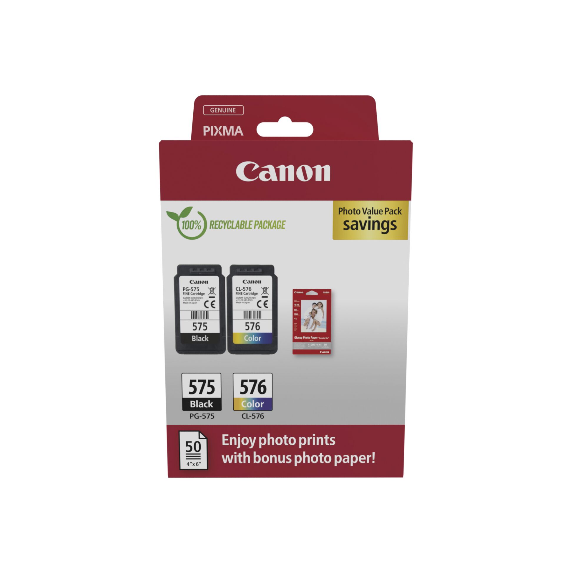 Canon PG-575 / CL-576 Photo Value Pack 826912_00