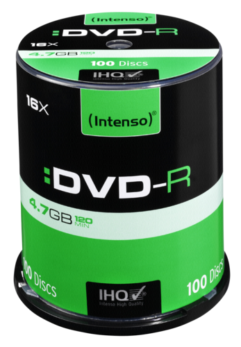 1x100 Intenso DVD-R 4,7GB