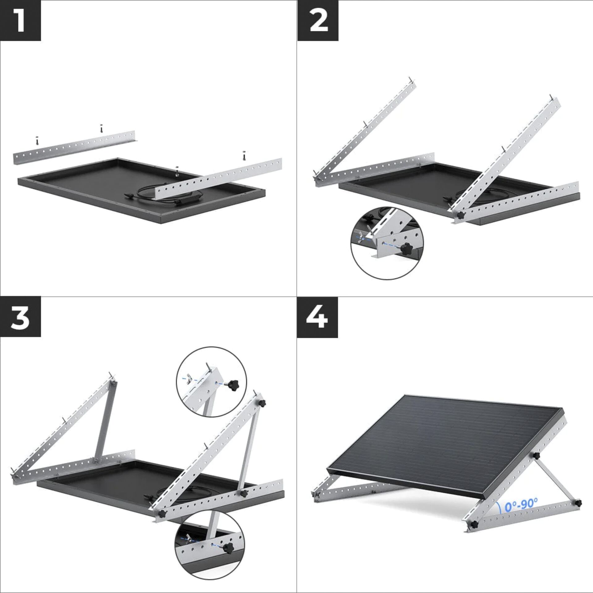 EcoFlow Solar 28 Tilt Mount Bracket 825701_01 EcoFlow Solar 28 Tilt Mount Bracket 825701_01