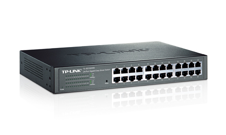 TP-LINK TL-SG1024DE Managed L2 Gigabit Ethernet (10/100/1000) Schwarz