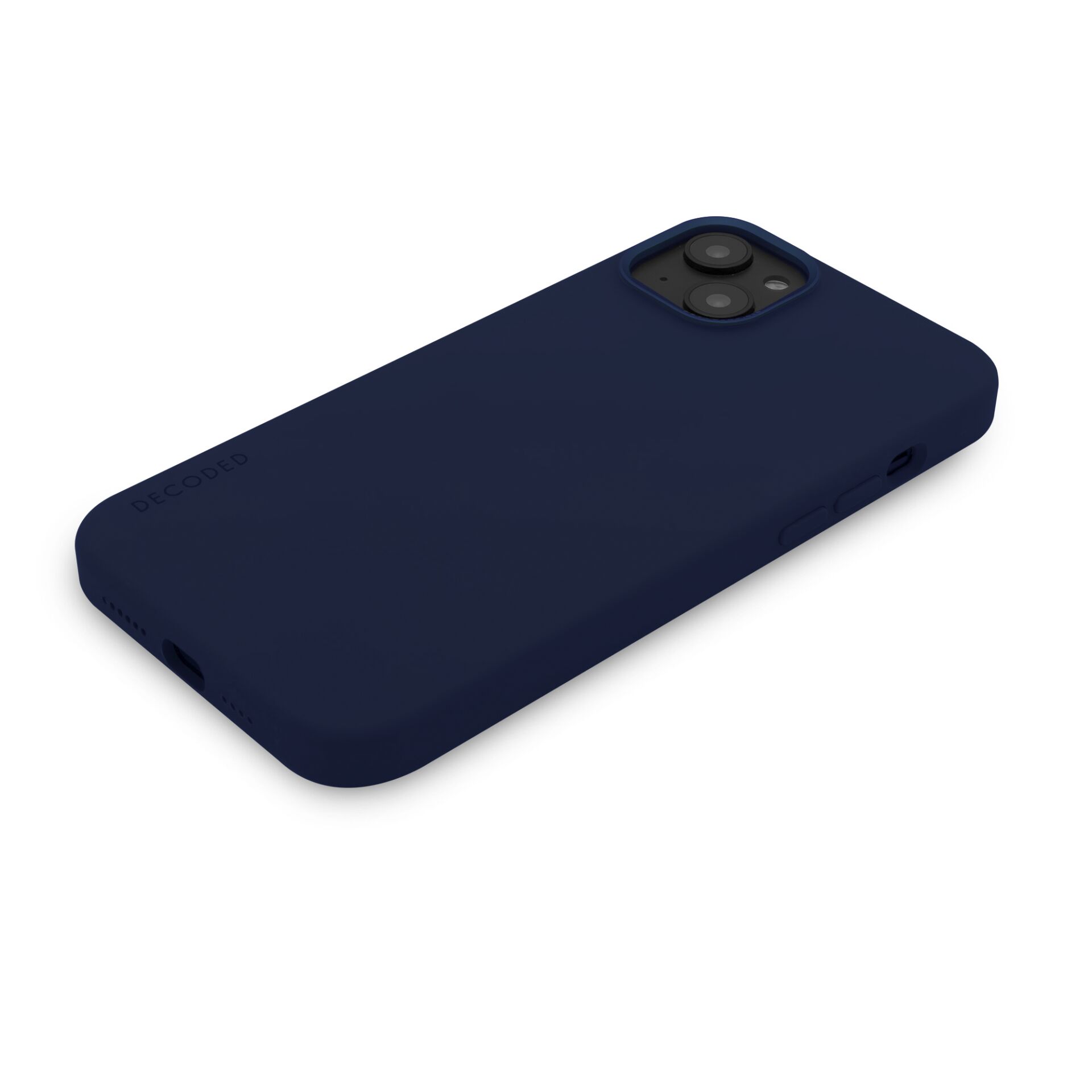 Decoded AntiMicrobial Silicone Backcover iP 14 Plus Navy Peony