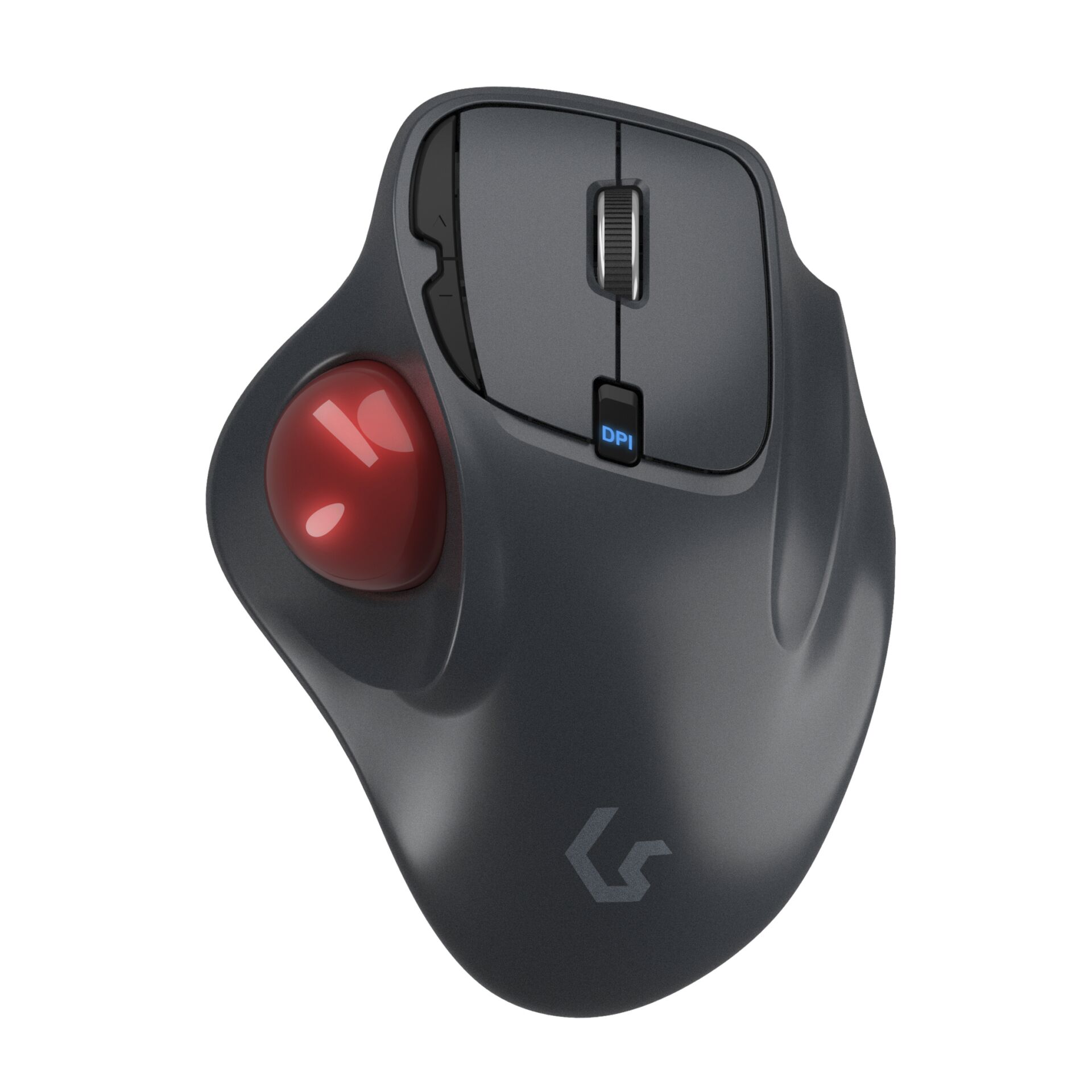 KeySonic KSM-6101RF-EGT Ergonomische Trackball Maus