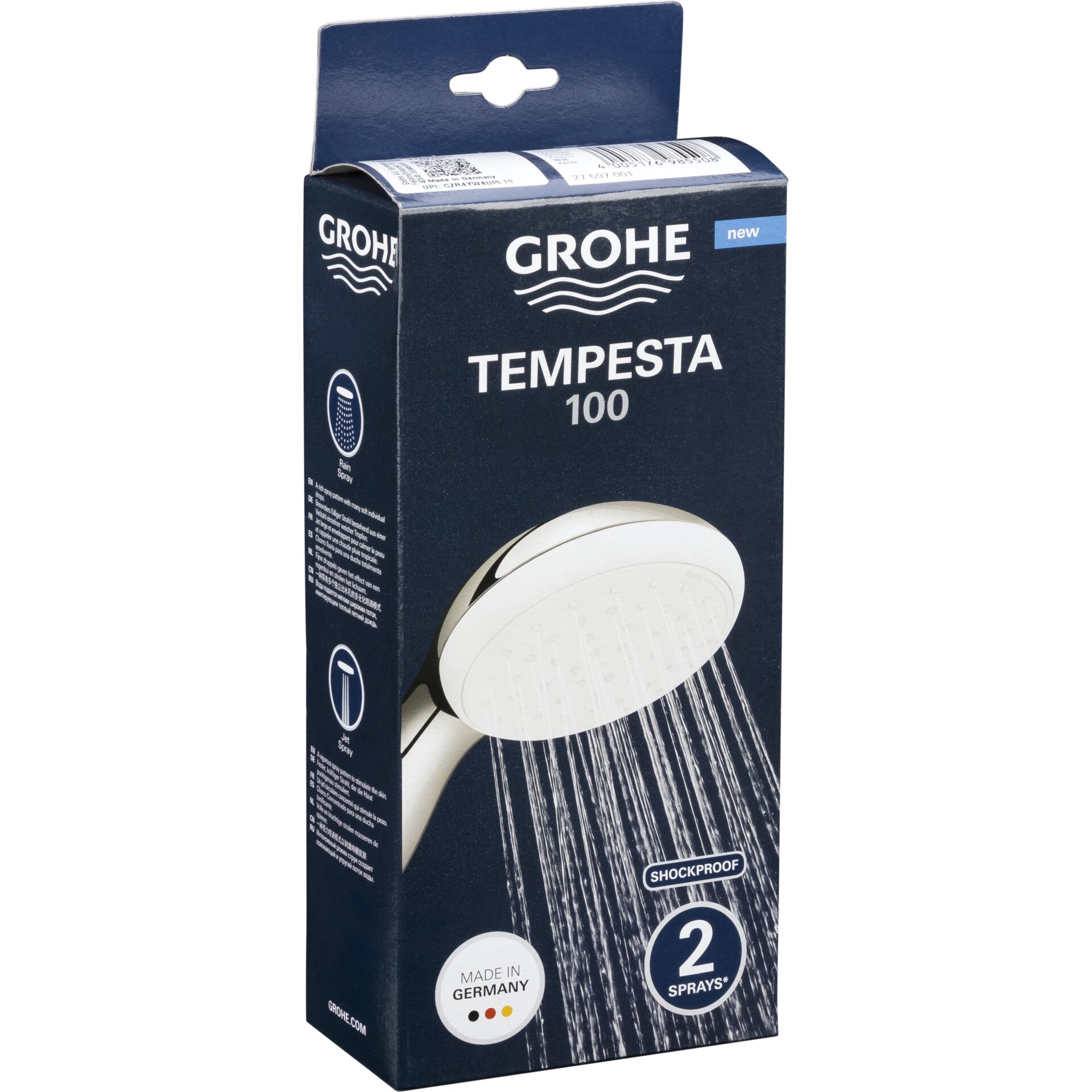 Grohe Tempesta 100 Handbrause 2 Strahlarten 837664_01