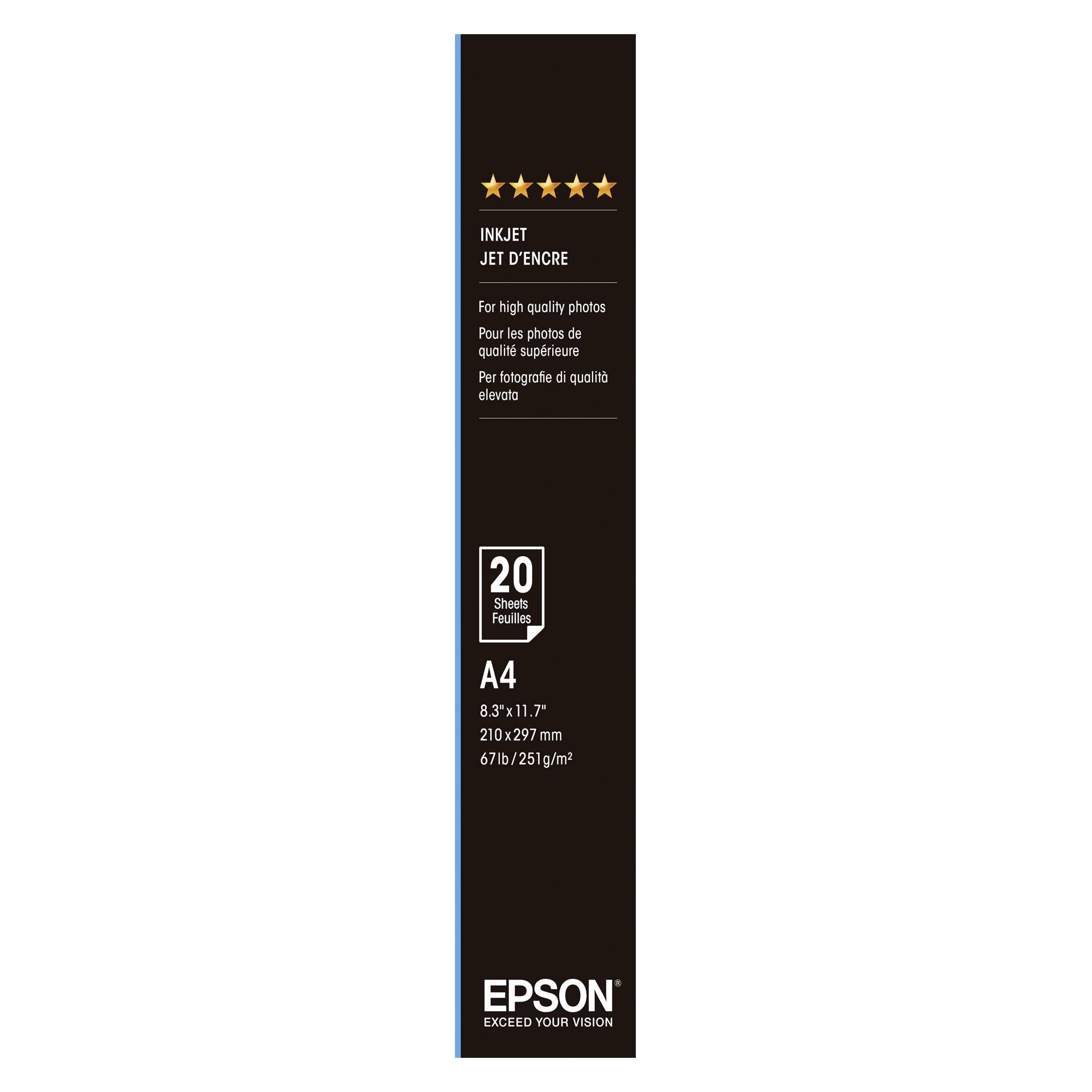 Epson Premium Semi-Gloss Photo Paper - A4 - 20 Blätter 265655_01