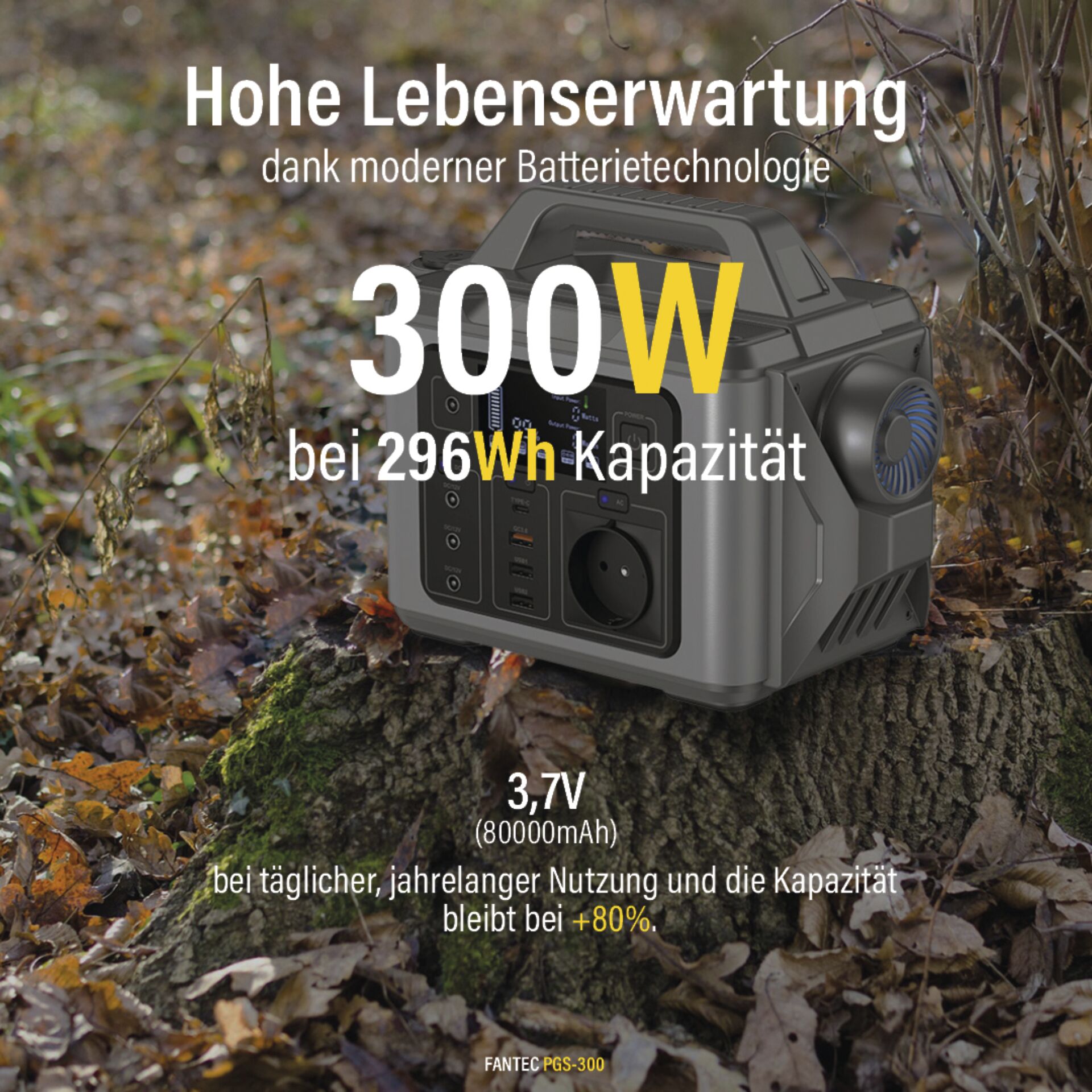 Fantec PGS-300 Powerstation & Solargenerator