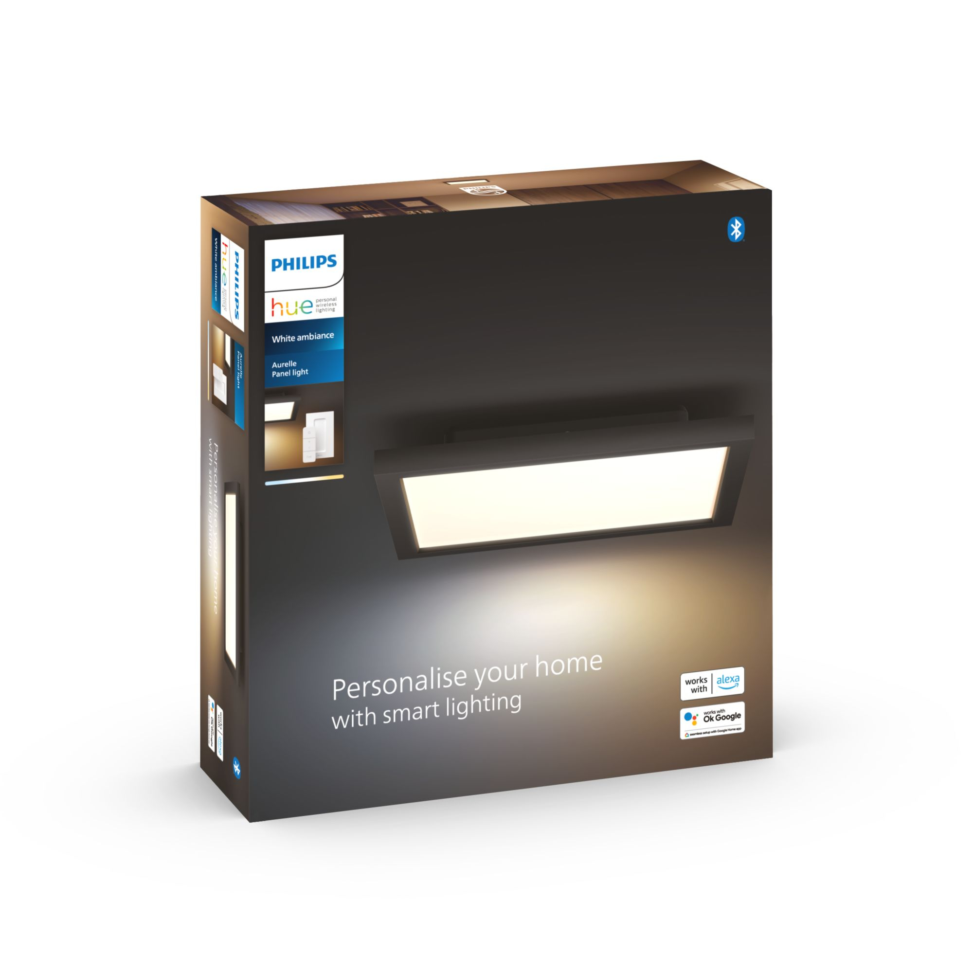 Philips Hue White Amb. Aurelle Panelleuchte 30x30 Schw inkl DS cd8477cdc4c925a2d5377ceb569a3009