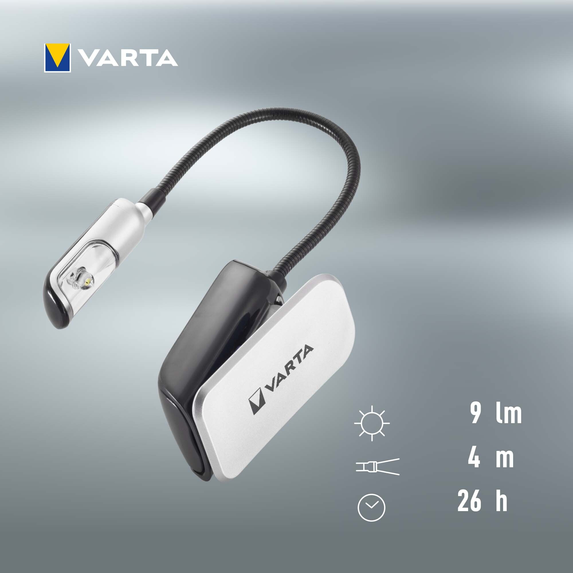 Varta 16618101421 Schwarz, Silber Clip Taschenlampe LED 18032857_4560810633