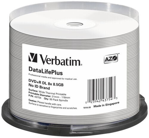 1x50 Verbatim DVD+R Double Layer