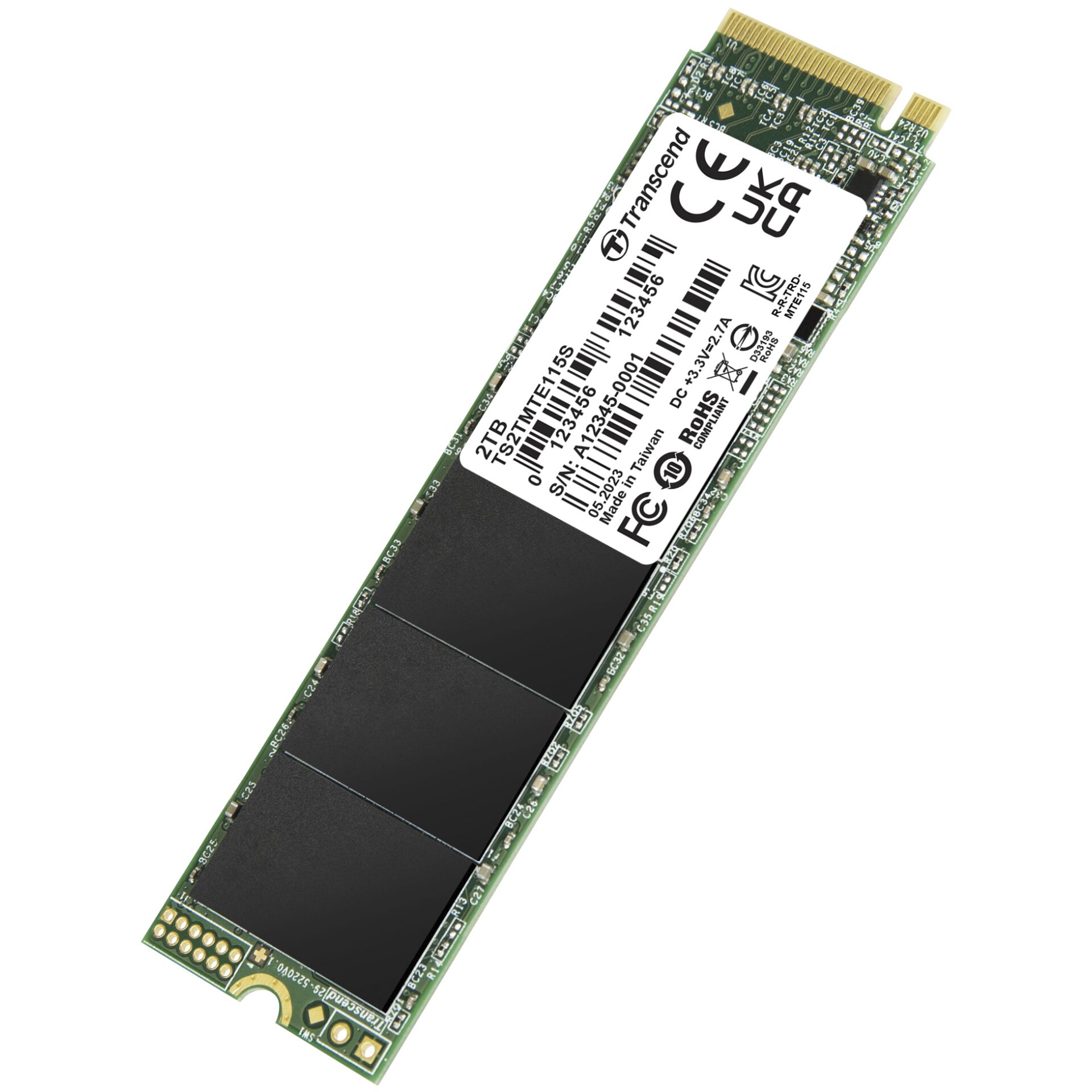 Transcend SSD MTE115S        2TB NVMe PCIe Gen3 x4 819037_02