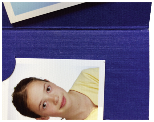 1x100 Daiber Passbildmappen blau