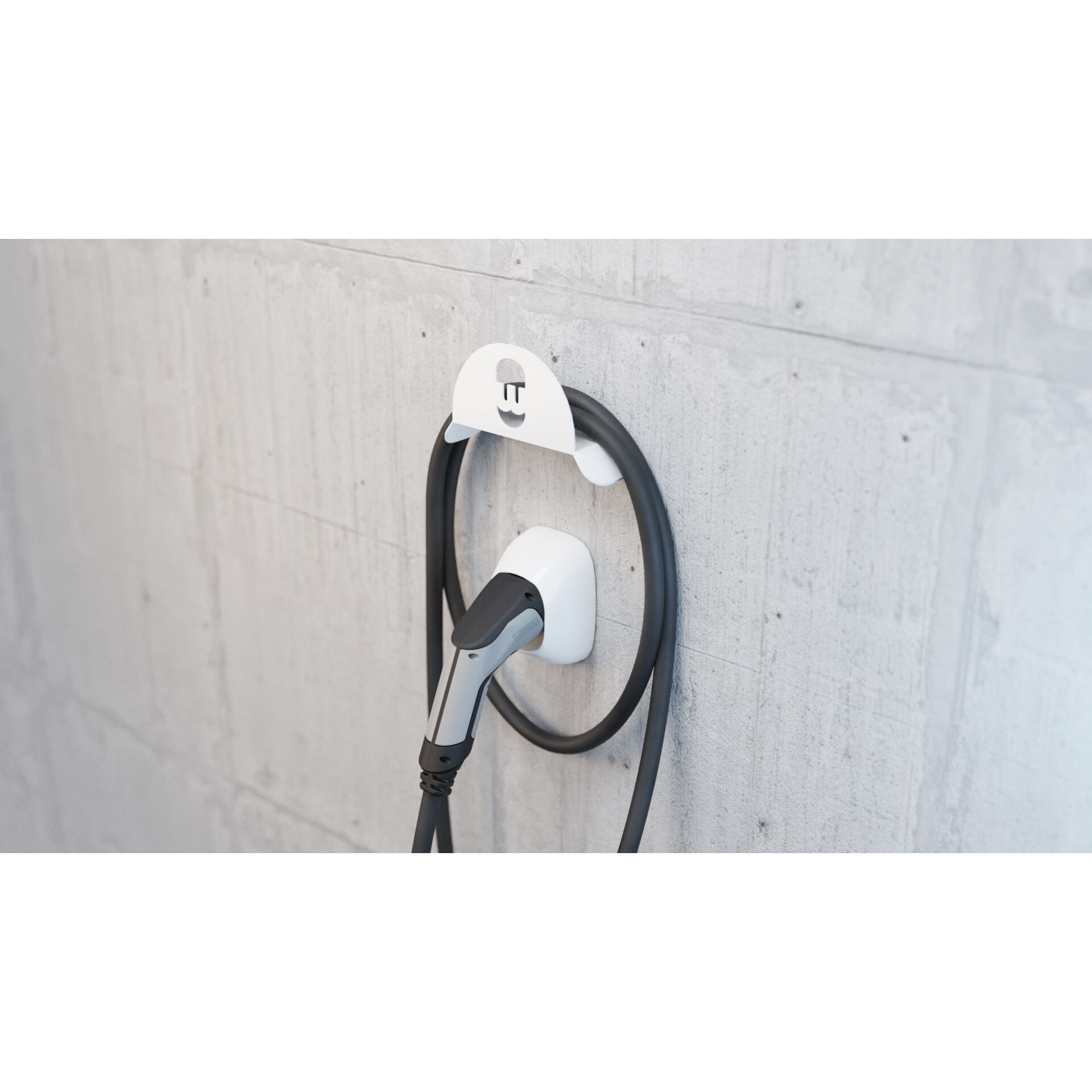 Wallbox Wandhalterung für Kabel weiss