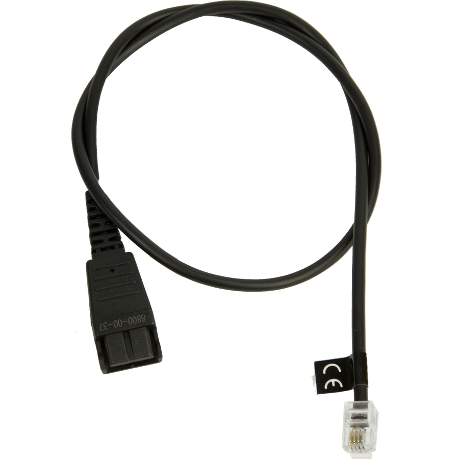 JABRA Kabelunterteil QD auf RJ10 (Lucent/Cisco, 0,5 m, glatt) – Ansicht 1