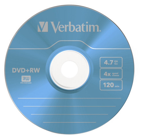 1x5 Verbatim DVD+RW 4,7GB