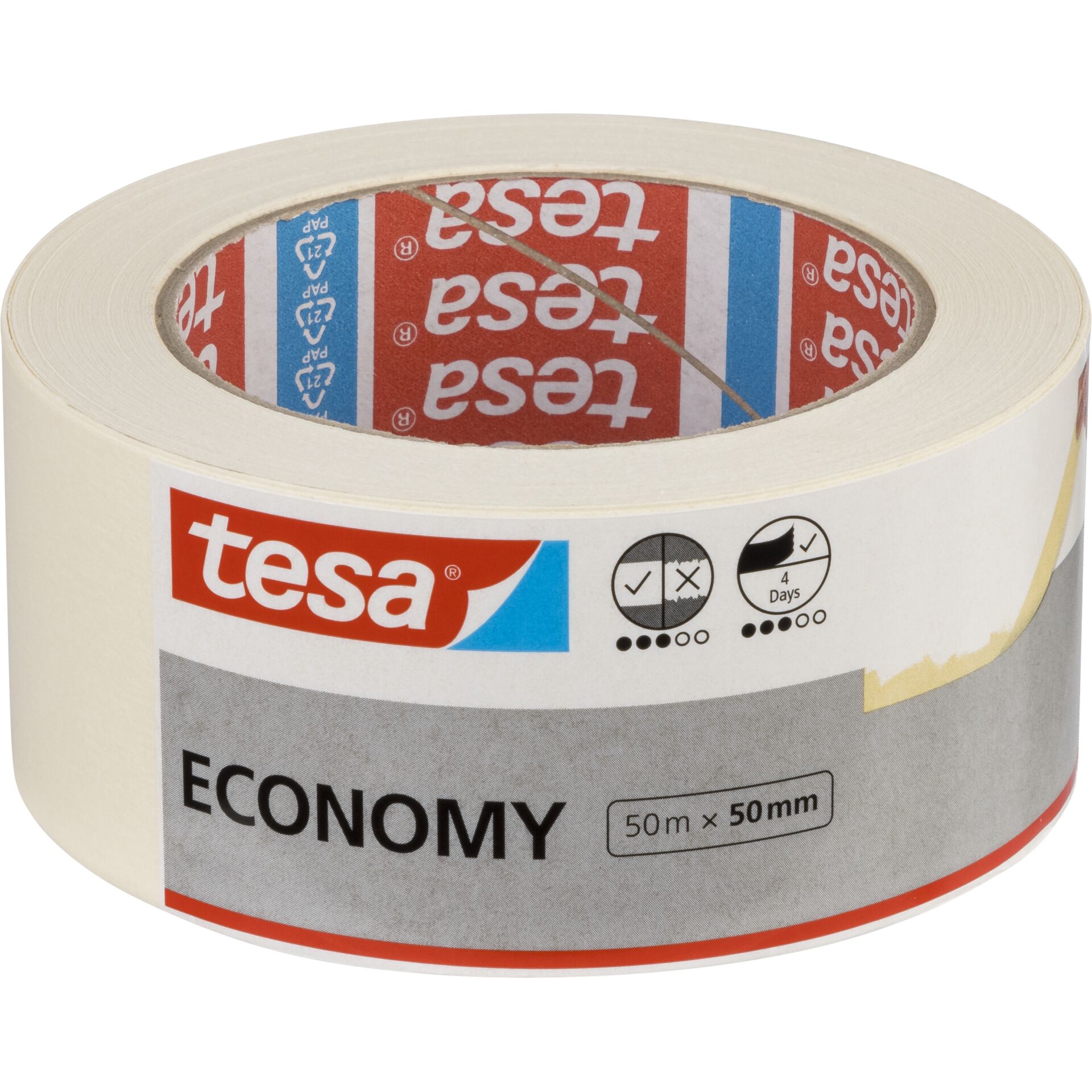 Tesa Kreppband 50m x 50mm Universal beige 05288 856074_00
