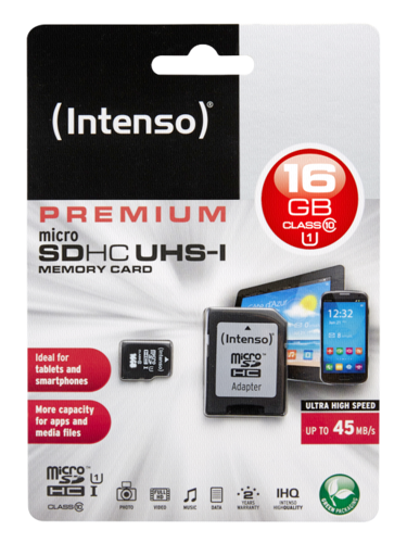 Intenso microSDHC Card      16GB