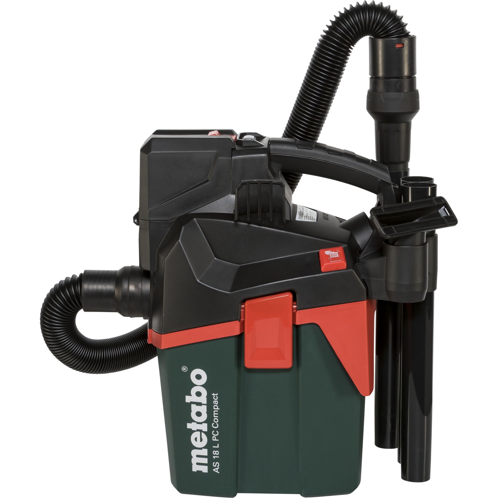 Metabo AS 18 L PC Compact Akkusauger mit Schlauch und Zubehör