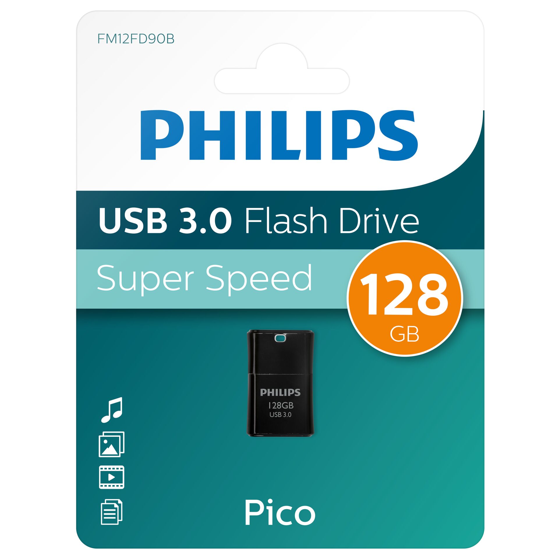 Philips USB 3.0            128GB Pico Edition Midnight Black 797946_03