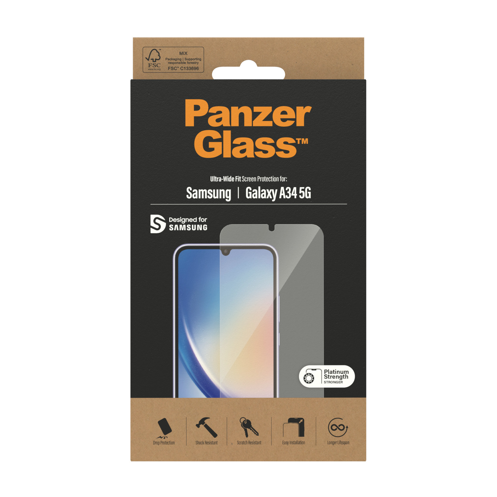 PanzerGlass  Screen Protector Samsung Galaxy A34 5G UWF 107505779_5826650201