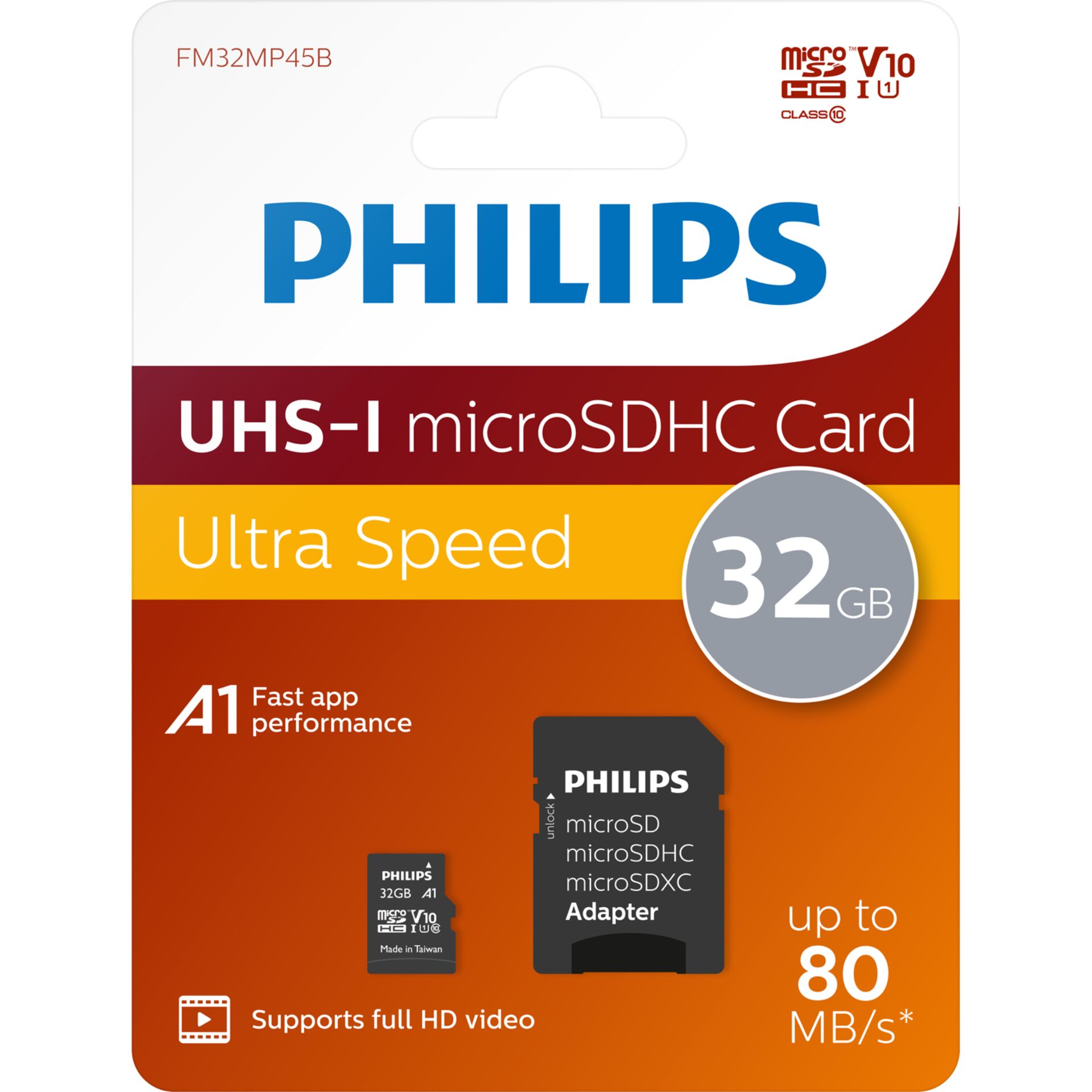 Philips MicroSDHC 2-Pack    32GB Class 10 UHS-I U1 incl. Adapter 797981_01