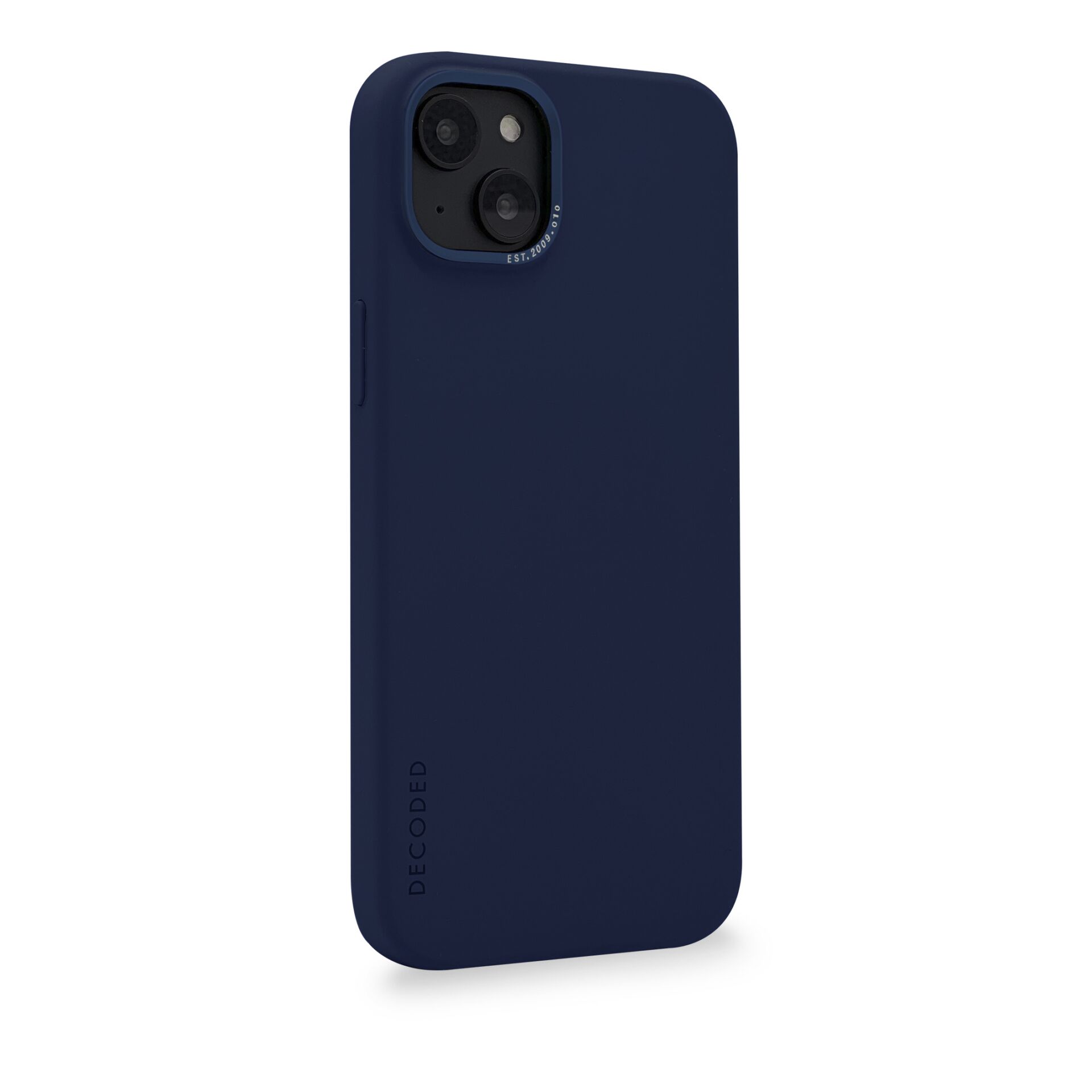 Decoded AntiMicrobial Silicone Backcover iP 14 Plus Navy Peony