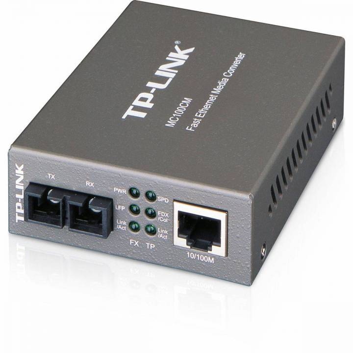 TP-LINK Fast-Ethernet-Medienkonverter(SC, Multimode)