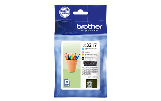 Brother LC-3217 550Seiten Schwarz, Cyan, Magenta, Gelb Tintenpatrone