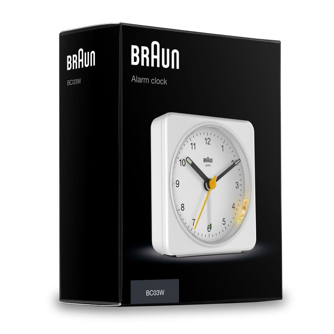 Braun BC 03 W Quarzwecker analog weiß – Ansicht 6