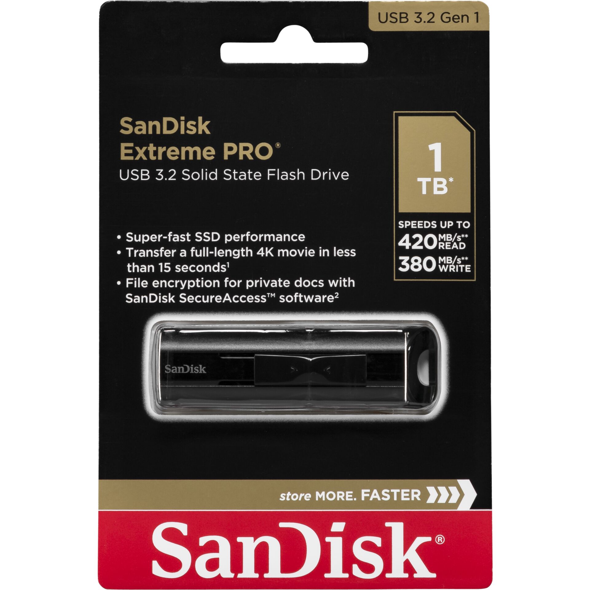 SanDisk Cruzer Extreme PRO   1TB USB 3.2         SDCZ880-1T00-G46