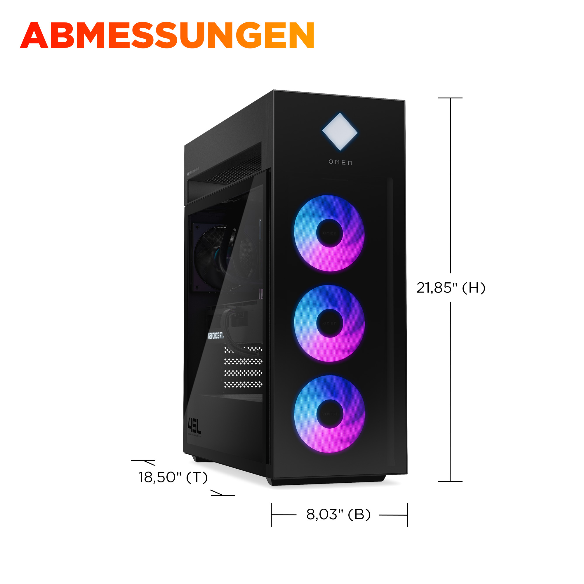 HP OMEN GT22-3795ng CU9 64GB 2TB SSD RTX5080 Win 11 – Ansicht 5