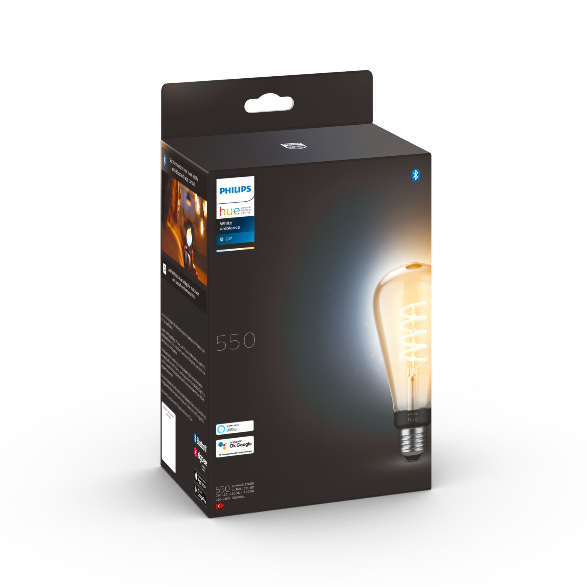 Philips Hue White Amb. E27 Einzelp GiantEdisonST72 Filam 300lm e24528123e2f9b0b9f47f89e6982dc50