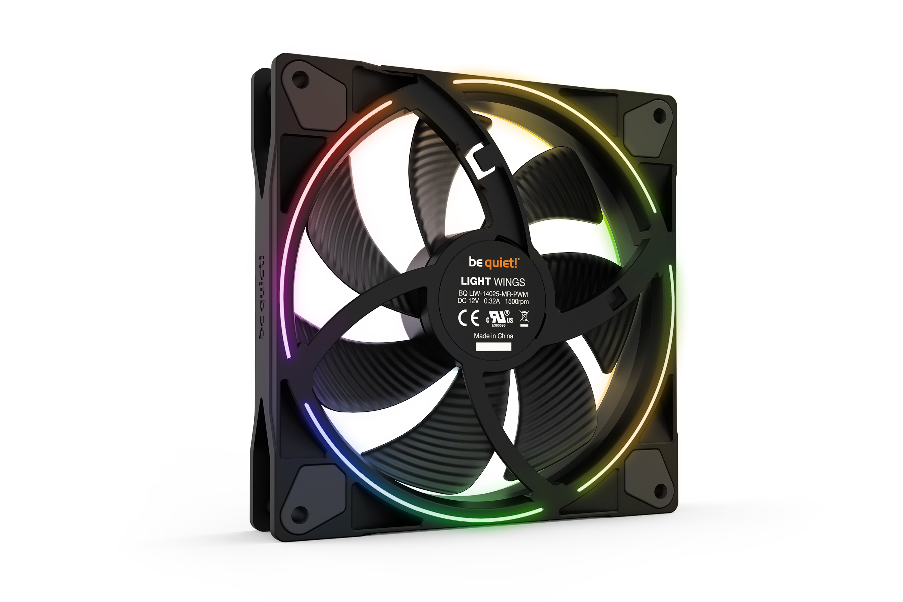 be quiet! Light Wings | 140mm PWM Computergehäuse Ventilator 14 cm Schwarz 1 Stück(e)
