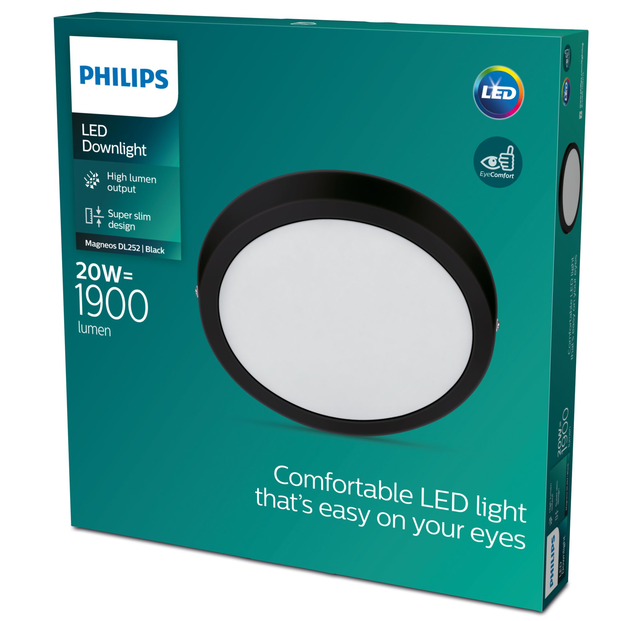 Philips LED Einbauspot Slim Surface DL252 20W 2700K rund schw. 91224924_2401252167