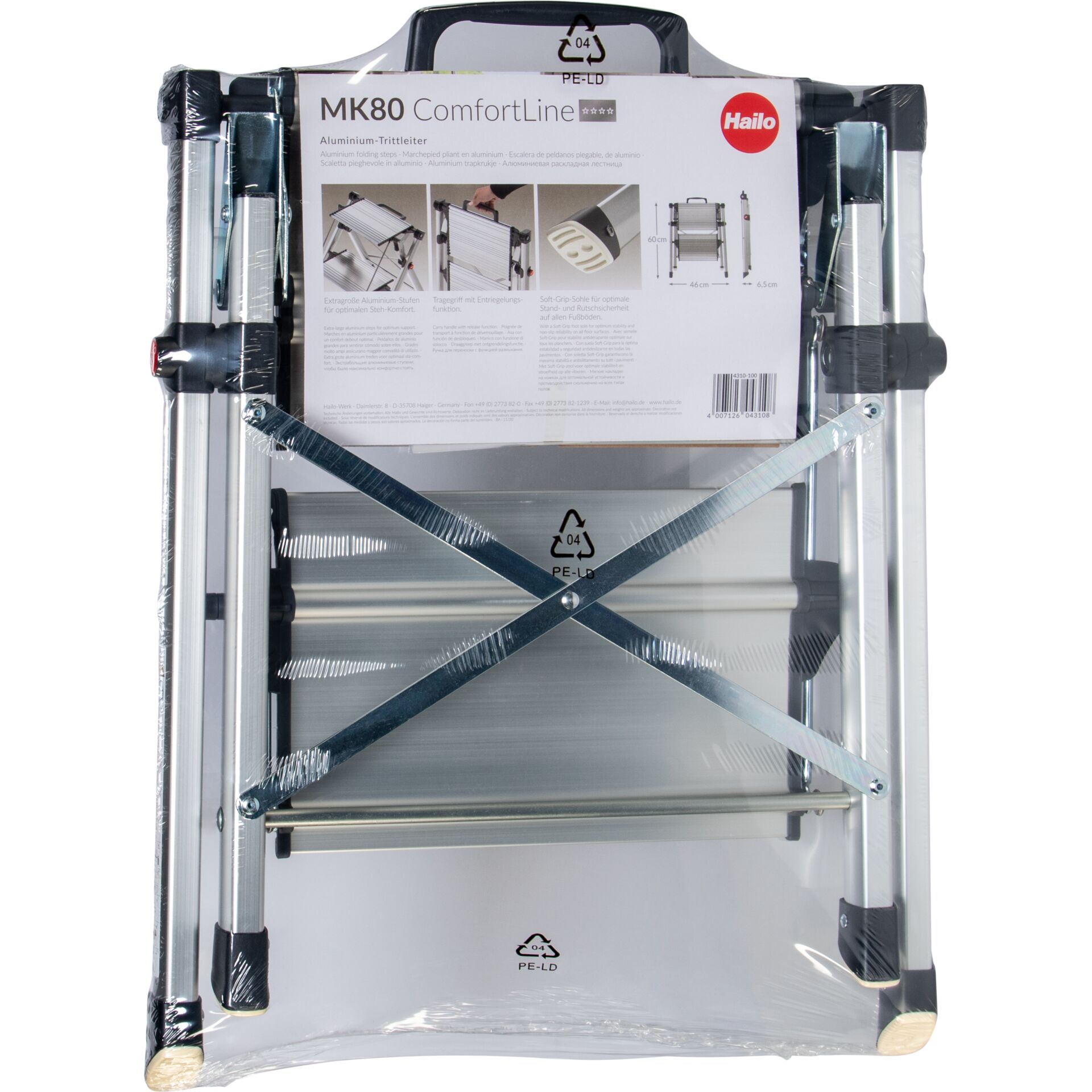 Hailo MK80 ComfortLine 2 Stufen Trittleiter 244920_09